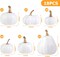 Artificial Pumpkins Decorative White Foam Pumpkins for Halloween Thanksgiving Farmhouse Table Centerpieces Decor